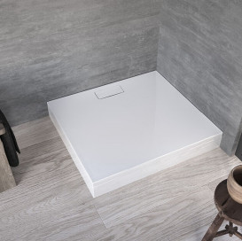 Душевой поддон Kolpa San Drop 140х80 см/О с панелью литой санитарный акрил белый 566020