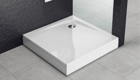 Душевой поддон Kolpa San Evelin Tray Q 90х90 см литой санитарный акрил белый 593030