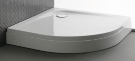 Душевой поддон Kolpa San Evelin Tray R 90х90 см литой санитарный акрил белый 593050