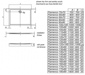 Душовий піддон Kolpa San Flamenco 160х90 см литий санітарний акрил білий 785660