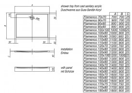 Душевой поддон Kolpa San Flamenco 90x80 прямоугольный акрил белый 596134