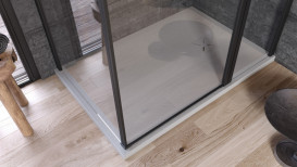 Душевой поддон Kolpa San Limbo 140х90 см вырезанный на заказ литой мрамор белый 518180