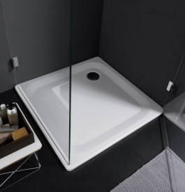 Душевой поддон Laufen Platina 80х80 см эмалированная сталь с покрытием Antislip белый H2150016000401