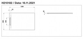 Душевой поддон Laufen Pro S 80х120 см композитный материал Marbond антрацит H2101820780001