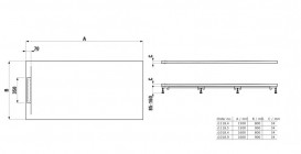 Душевой поддон Laufen Pro S 80х160 см композитный материал Marbond антрацит H2101840780001