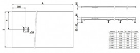 Душовий піддон Laufen Solutions 80х180 см композитний матеріал Marbond пісочний H2144410350001