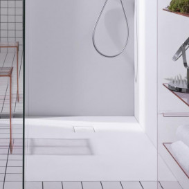 Душовий піддон Laufen Solutions 90х100 см композитний матеріал Marbond білий H2154430000001