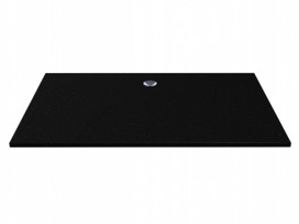 Душевой поддон Miraggio Brugge 1600 кварцевый песок Mirastone черный 0000454