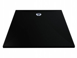 Душовий піддон Miraggio Brugge 900 кварцовий пісок Mirastone чорний 0000455