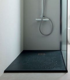 Душевой поддон мраморный Kerasan H2.5 80х80 см антрацит 703054