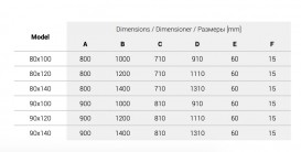 Душовий піддон прямокутний PoolSpa Galia Flat 100х90 см з сифоном акрил білий PBKF610B0C00000