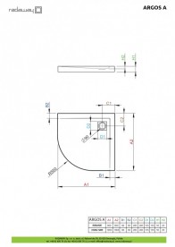 Душовий піддон Radaway Argos A 100х100 см акрил білий 4AA1010-01