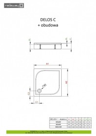 Душевой поддон Radaway Delos С 100x100 см со съемной панелью белый 4C11170-03