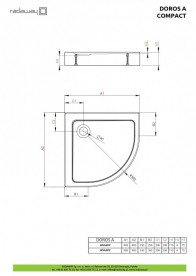 Душевой поддон Radaway Doros A Compact 90х90 см акрил белый SDRA9090-05