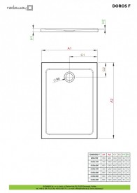 Душовий піддон Radaway Doros F 100x70 см акрил білий SDRF1070-01