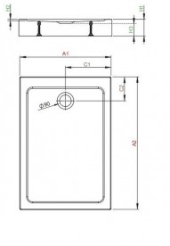 Душовий піддон Radaway Doros F Compact Stone Anthracite 120х70 під камінь акрил антрацит SDRFP1270-05-64S