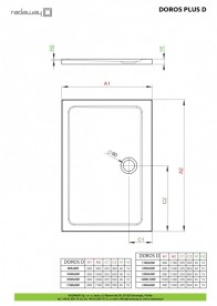 Душовий піддон Radaway Doros Plus D 120x100 см акрил білий SDRPD1210-01