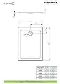 Душовий піддон Radaway Doros Plus F 140x80 см акрил білий SDRFP1480-01