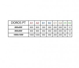 Душовий піддон Radaway Doros PT Stone White 100х100 під камінь акрил білий SDRPT1010-01-04S