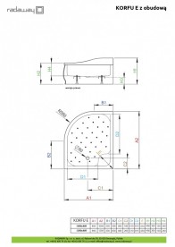 Душовий піддон Radaway Korfu E 120x90 см лівий акрил білий 4E91240-03L