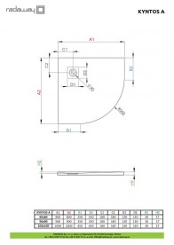 Душевой поддон Radaway Kyntos A 90x90 см литой камень белый HKA9090-04