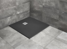 Душовий піддон Radaway Kyntos C 90x90 см литий камінь антрацит HKC9090-64