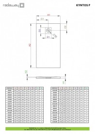 Душовий піддон Radaway Kyntos F 180x80 см литий камінь білий HKF18080-04