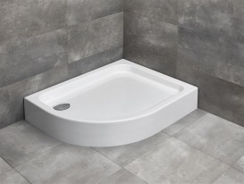 Душовий піддон Radaway Laros E Compact 100x80 см правий акрил білий SLE81017-01R
