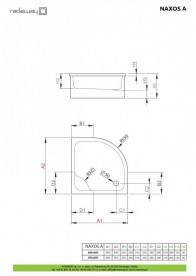Душевой поддон Radaway Naxos A 90x90 см акрил белый SBA9941-1