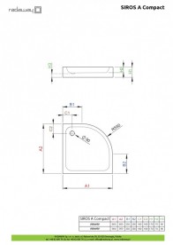 Душовий піддон Radaway Siros A Compact 90x90 см акрил білий SBA9917-2