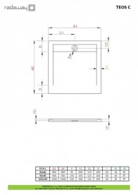 Душевой поддон Radaway Teos C 100x100 см литой камень белый HTC100100-04