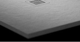 Душовий піддон Ravak Slate Pro 160x90 см литий мармур сірий XA03S73O010