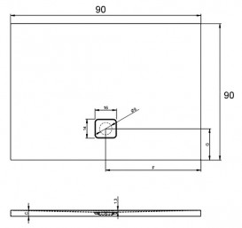 Душевой поддон Riho Basel 412 90x90 см акрил белый DC220050000000S