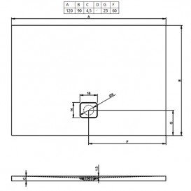 Душевой поддон Riho Basel 416 120x90 см акрил белый DC260050000000S