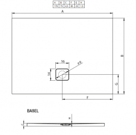 Душевой поддон Riho Basel 423 170x75 см акрил белый DC330050000000S