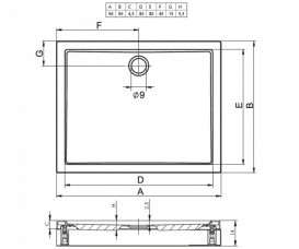 Душовий піддон Riho Davos 251 90х90 см акрил білий DA5900500000000