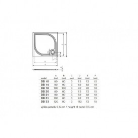 Душевой поддон Riho Kolping DB31 80х100 см литой мрамор белый DB3100500000000