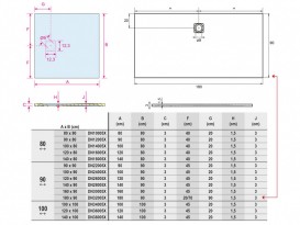 Душовий піддон Riho Velvet Sole 100x100 см штучний камінь білий матовий DN34005X0000000