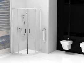 Душовий піддон Roca Aeron 80х80 см чверть кола штучний камінь білий A276283100