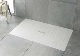 Душовий піддон Roca Helios 140х90 см штучний камінь біле состаренное дерево AP2015783840180P