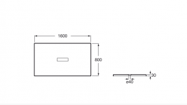 Душовий піддон Roca Helios 160х80 см штучний камінь біле состаренное дерево AP2016403200180P
