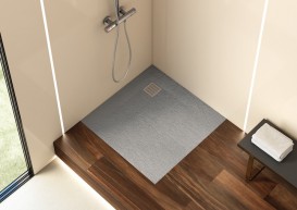 Душовий піддон Roca Terran 80х80 см штучний камінь цемент AP0332032001300