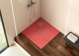 Душовий піддон Roca Terran 90х90 см штучний камінь корал AP0338438401730