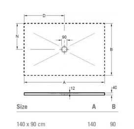 Душевой поддон Villeroy & Boch Subway Infinity 140х90 см санитарная керамика highland stone 6231SCVPC7