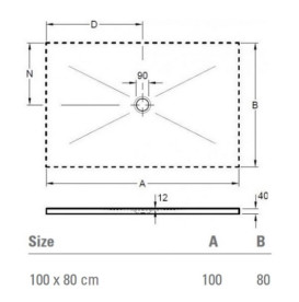 Душевой поддон Villeroy & Boch Subway Infinity 100х80 см санитарная керамика abbey grey 6229SCVPC1