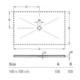 Душовий піддон Villeroy & Boch Subway Infinity 100х100 см санітарна кераміка abbey blue 6228SCVPC2