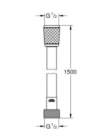 Душевой шланг Grohe Relexaflex 150 см пластик хром 28151002
