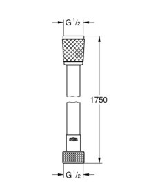 Душовий шланг Grohe VitalioFlex Trend 175 см хром 28742002
