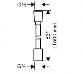 Душевой шланг Hansgrohe Axor ShowerSolutions 1,6 м текстильный шлифованное красное золото 28259310