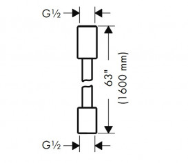 Душевой шланг Hansgrohe Axor ShowerSolutions 1,6 м текстильный шлифованная бронза 28261140